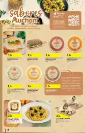 Folheto Auchan Página 8: Sandes Panado de Frango Sabores Auchan €3,49, Creme de Batata Doce Sabores Auchan €1,65