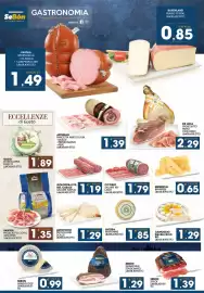 Volantino SeBón Supermercati Pagina 2: Santini prosciutto cotto Augustus €1,35, Emmenthal Bavarese €0,65