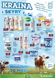 DUO-TES gazetka Strona 15: Łaciaty Jogurt Grecki Bez Laktozy €3,35, Krasnystaw Skyr Jogurt pitny typu islandzkiego €3,99