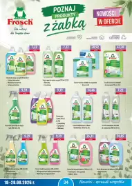 DUO-TES gazetka Strona 34: Frosch środek czyszczący €9,39, Frosch płyn do mycia naczyń €7,22