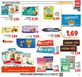 Volantino Eté Pagina 17: Galbusera Buonicosì biscotti golosi €2,39, Il Granturchese Colussi €1,69