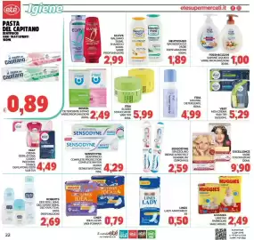 Volantino Eté Pagina 22: Neutromed bagnodoccia €1,89, Veet men crema €5,29