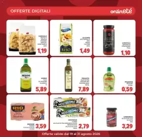 Volantino Eté Pagina 27: Garofalo pasta di semola €1,19, Nostromo tonno all'olio extra vergine di oliva basso in sale €2,79