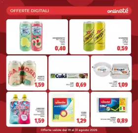 Volantino Eté Pagina 28: Moretti birra €1,59, Vileda panno spugna €1,29