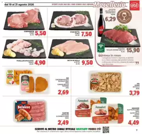 Volantino Eté Pagina 7: Petto di pollo a fette €9,50, Fuselli/sovracosce pollo €4,90