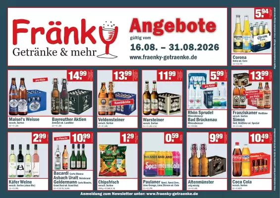 Fränky Getränke (gültig bis 31-08)