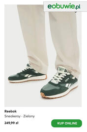 Eobuwie gazetka tydzień 34 Strona 10: Sneakersy Reebok zielone €249,99