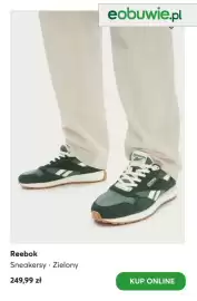 Eobuwie gazetka tydzień 34 Strona 10: Sneakersy Reebok zielone €249,99