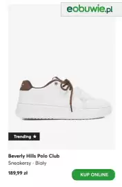 Eobuwie gazetka tydzień 34 Strona 3: Sneakersy Beverly Hills Polo Club białe €189,99