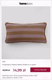 Home&You gazetka tydzień 34 Strona 2: Poszewka z wełną Pasker w paski home & you €14,99