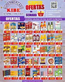Folheto Supermercado Kibe Página 1: Doce de Leite Cambui c/ Ameixa €12,99, Tapioca da Terrinha €6,49
