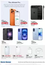 Harvey Norman catalogue Page 12: IPhone 16 128GB €1.247,00, IPhone Air Case with MagSafe €38,00