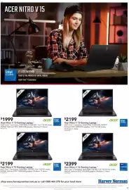 Harvey Norman catalogue Page 19: Acer Nitro V 15 Gaming Laptop €2.199,00, Acer Nitro V 15 Gaming Laptop €1.999,00