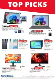 Harvey Norman catalogue Page 2: Acer Nitro 27" VG270 X1 Full HD Gaming Monitor €188,00