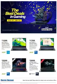 Harvey Norman catalogue Page 22: Acer Aspire 7 Gaming Laptop €1.599,00, Predator Helios Neo 16S AI Gaming Laptop €3.999,00