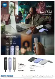 Harvey Norman catalogue Page 32: Logitech Mobi Fold Ultra-Portable Mouse €128,00
