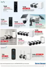 Harvey Norman catalogue Page 39: Eufy 'eufyCam' E40 2K Essential 2-Camera Kit with HomeBase 2. €378,00