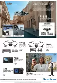 Harvey Norman catalogue Page 45: DJI Mavic 4 Pro Creator Combo €5.358,00, DJI Osmo Action 4 Adventure Combo €548,00