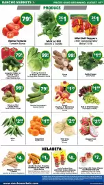 Rancho Markets weekly ad week 34 Page 5: Iceberg, Romaine or Green Leaf Lettuce €0,99, Yucca Yuca €0,99