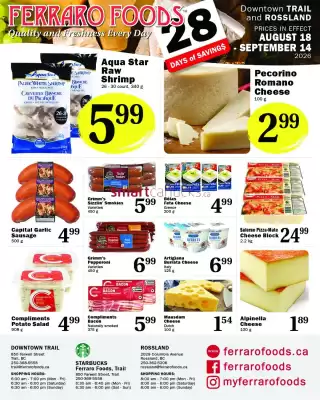 Ferraro Foods flyer (valid until 14-09)