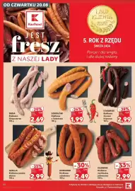 Kaufland gazetka tydzień 34 Strona 28: OLEWNIK Kiełbasa myśliwska, jałowcowa €2,99, GZELLA Kiełbasa polska ekstra €2,99