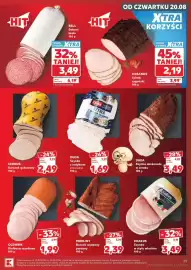 Kaufland gazetka tydzień 34 Strona 29: OLEWNIK Kiełbasa szynkowa €1,99, BELL Salami białe €3,49