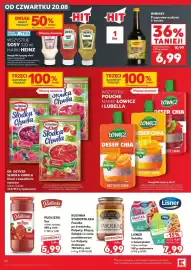 Kaufland gazetka tydzień 34 Strona 44: Wszystkie sosy Heinz, Lisner Sałatka z tuńczykiem różne rodzaje €7,99