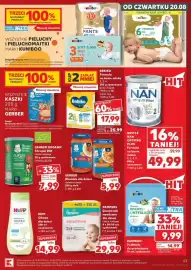 Kaufland gazetka tydzień 34 Strona 53: Formuła na bazie mleka Bebiko 2, 3, 4 €17,99, Chrupki BIO Gerber Organic €7,99