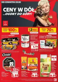 Kaufland gazetka tydzień 34 Strona 54: Dolina Noteci Premium Karma dla psów €6,79, Pedigree Przysmak dla psów €19,99