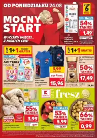 Kaufland gazetka tydzień 34 Strona 56: Polskie ziemniaki jadalne luzem €0,99, Wszystkie artykuły marki E