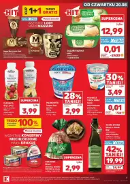 Kaufland gazetka tydzień 34 Strona 9: Wszystkie lody marki Magnum, Piątnica Twój Smak Serek śmietankowy puszysty €3,49
