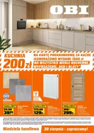 OBI gazetka Strona 1: Grzejnik stalowy Energy €129,70, Skrzydło drzwiowe Prim €299,00