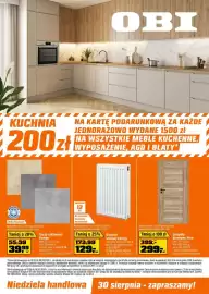 OBI gazetka Strona 1: Grzejnik stalowy Energy €129,70, Skrzydło drzwiowe Prim €299,00
