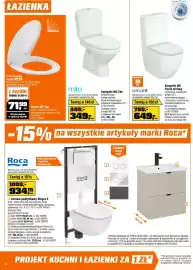 OBI gazetka Strona 4: Kompakt WC Flavis wirowy €649,00, Deska WC Top €71,99