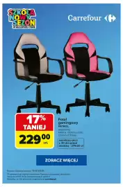 Carrefour gazetka tydzień 34 Strona 2: Fotel gamingowy Patrol welurowy €229,00