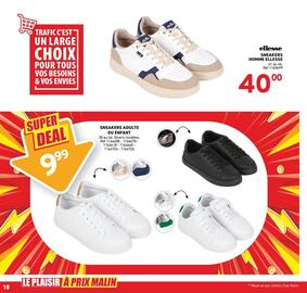 Catalogue Trafic semaine 34 page 24: Ellesse SNEAKERS HOMME ELLESSE €40,00, SNEAKERS ADULTE OU ENFANT €9,99