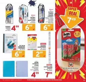 Catalogue Trafic semaine 34 page 11: ATOMA CAHIER A4 €4,99, Maped COFFRET COMPAS TECHNIC COMPACT €6,99