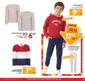 Catalogue Trafic semaine 34 page 17: GARCON POLO MANCHES LONGUES €7,99, UNIQLO T-SHIRT MANCHES LONGUES GARCON €6,99