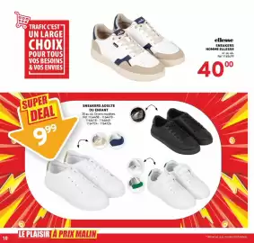 Catalogue Trafic semaine 34 page 24: Ellesse SNEAKERS HOMME ELLESSE €40,00, SNEAKERS ADULTE OU ENFANT €9,99