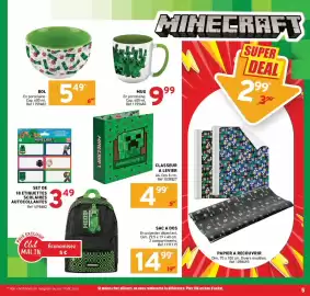Catalogue Trafic semaine 34 page 5: MINECRAFT CLASSEUR A LEVIER €4,99