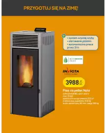Castorama gazetka tydzień 34 Strona 16: Piec na pellet Invicta Nola szary €3.988,00