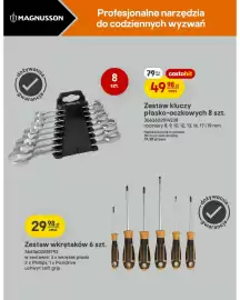 Castorama gazetka tydzień 34 Strona 26: Zestaw wkrętaków Magnusson €29,98, Zestaw kluczy płasko-oczkowych Magnusson €49,98