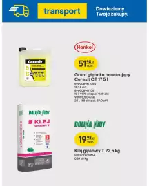 Castorama gazetka tydzień 34 Strona 4: Klej gipsowy T Dolina Nidy €19,98, Grunt głęboko penetrujący Ceresit €51,98