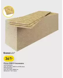 Castorama gazetka tydzień 34 Strona 9: Płyta OSB 3 frezowana Kronobuild 22 mm €48,48