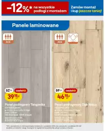 Castorama gazetka tydzień 34 Strona 11: Panel podłogowy Dąb Niasa 8 mm AC5 €46,98, Panel podłogowy Tanganika 8 mm AC5 €39,98