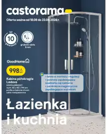Castorama gazetka tydzień 34 Strona 1: Kabina prysznicowa półokrągła GoodHome Ledava €998,00