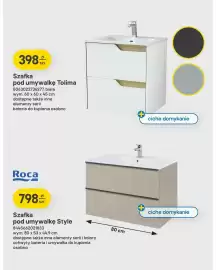 Castorama gazetka tydzień 34 Strona 6: Szafka pod umywalkę Tolima €398,00, Szafka pod umywalkę Roca Style €798,00