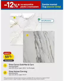 Castorama gazetka tydzień 34 Strona 8: Gres Cervo Gold Mat & Carv €59,98