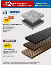 Castorama gazetka tydzień 34 Strona 4: Płyta chodnikowa płukana Polbruk grafitowa 35x35x5 cm €7,98
