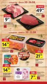 Intermarche gazetka tydzień 34 Strona 16: Kubetek drobiowy na grill €14,99, Udziec wołowy bez kości €49,99